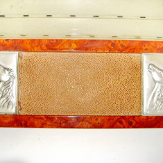 B873-I-Tavita vintage capete Cai in relief argint 925 R stil ArtDeco Alliani.