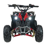ATV pe benzina, 110cc, 12V4Ah, pornire E-START, lumini fata-spate, maxim 50 km/h, 123x80x73 cm, rosu