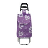 Carucior pentru cumparaturi FOXMAG24, cu cadru metalic si 2 roti, cu imprimeu