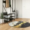 Covor Gossi lavabil multicolor &Oslash; 120 cm, antialunecare, poliester