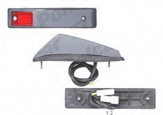 Lampa semnalizare Iveco Eurocargo, 01.1991-12.2002, fata, Stanga = Dreapta, cabina sofer; rosu; cu cablaj, OEM/OES foto