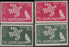 1961 Romania Exil - EUROPA dt + ndt, rezistenta anticomunista Emisiunea 25 foto
