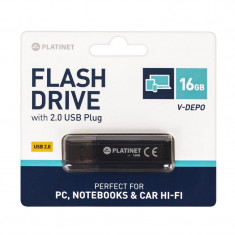 Flash Drive USB 2.0 V-Depo Platinet, 16 GB foto