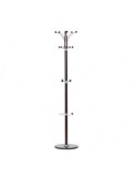 Cuier tip pom lemn 15 agatatori, HM W13, 3 nivele, imbracaminte si accesorii, baza ceramica, wenge