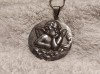 Argint MEDALION 1900 MASIV OPULENT HERUVIM manopera EXCEPTIONALA splendid VECHI de efect UNIC