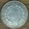 Indochina franceza - moneda argint rara - 10 centimes 1937 XF - varietate cu an unic de batere !