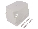 Carcasă universală gri 130x180x137 mm