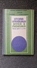 ISTORIA UNIVERSALA ANTICA SI MEDIEVALA MANUAL PENTRU CLASA A IX-A - Pascu foto