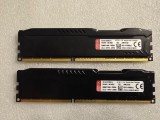 Kit memorie RAM Kingston HyperX Fury 16Gb (2 X8GB) DDR3 1866 MHz Black HX318C10FBK2/16