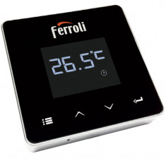 Cronotermostat de ambient cu radio frecventa Ferroli Connect WI-FI, control prin internet, programabil foto