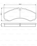 Placute Frana Disc BOSCH 0986424833 Iveco Renault Mascott