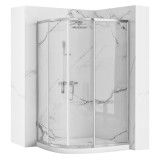 Cabina dus REA Look Chrome 80x100 + Cada de duș Look White