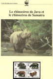 Indonezia1996 -Rinocerul de Sumatra și Java,Set WWF,6 poze,MNH,(vezi descrierea), Nestampilat