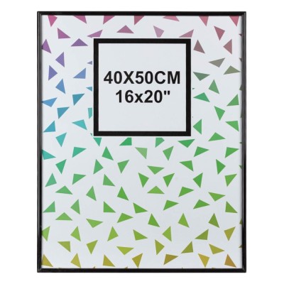 Ramă Foto, Model Decorativ, Dimensiune 41x51 cm, Culoare Negru, Material Plastic, Sticlă foto