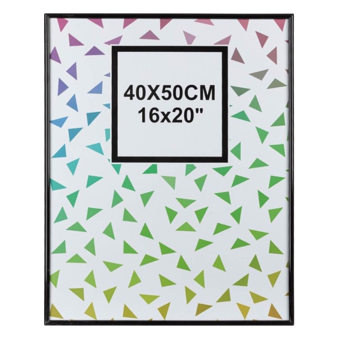 Ramă Foto, Model Decorativ, Dimensiune 41x51 cm, Culoare Negru, Material Plastic, Sticlă