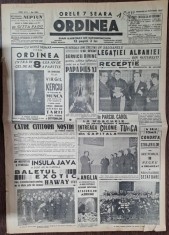 Ziarul Ordinea nr.2065/1939 foto