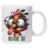 Cana alba personalizata &quot;ciuck it&quot;, INOVATIX&reg;️. 330ml, Oem