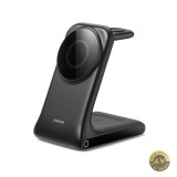 Incarcator Retea Wireless Joyroom JR-W15 3in1 15W 1.67A Negru