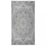 vidaXL Covor de exterior, model albastru, 80x150 cm, țesătură plată