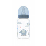 Biberon cu capac 0 luni+ 125 ml Moonlight Blue