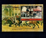 Ajman 1972 - Curse de cai, Palio de Siena, colita neuzata