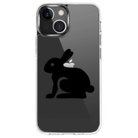 Husa personalizata apple iphone 14 plus, black bunny foto