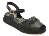 Pantofi REPLAY negri, WF6T05S, din piele ecologica