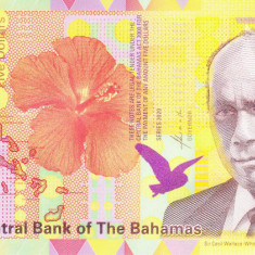 Bancnota Bahamas 5 Dolari 2020 - PNew UNC