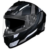 Casca moto integrala SMK Typhoon Sparko negru/gri/alb marime XS
