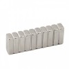 Magnet Neodim Bloc 20x10x5mm, Set 10 Bucati, Puternic 4.5Kg, Argintiu, Lucios