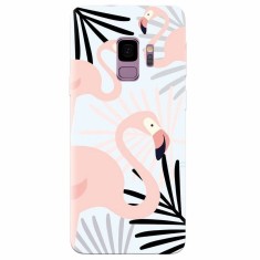 Husa silicon pentru Samsung S9, Flamingo