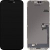 Display cu Touchscreen MP compatibil cu Apple iPhone 16 Pro Max, cu Rama, Versiune OLED FHD IC Movable, Negru