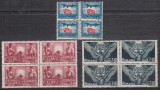 ROMANIA 1947 LP 225 AL DOILEA CONGRES CGM BLOCURI DE 4 TIMBRE MNH, Nestampilat