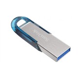 MEMORIE USB 3.0 SANDISK 32 GB, clasica, carcasa metalic, argintiu / albastru, &quot;SDCZ73-032G-G46B&quot; (timbru verde 0.03 lei)
