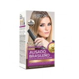 Kativa Brazilian Straightening Set de &icirc;ngrijire a părului pentru &icirc;ndreptare cu Șampon, Mască și Balsam 4buc