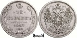 1867 СПБ-HI, 15 Kopecks - Alexandru al II-lea - Imperiul Rus