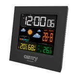 Stație meteo Camry CR 1166, Prognoza meteo, Calendar, Higrometru, Ceas, Ecran LCD, Negru