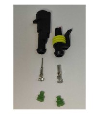 Set conectori cablu Superseal 1.5 tata-mama mufa 1 pin +2 pini inclusi + 2 garnituri incluse IP67 TE Connectivity 282103-1-SET-M