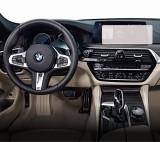 Folie Protectie Navigatie BMW Seria 5 2016-2020, Duragon, protectie Display Navigatie, silicon Transparent, Anti-zgarieturi, kit instalare