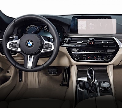 Folie Protectie Navigatie BMW Seria 5 2016-2020, Duragon, protectie Display Navigatie, silicon Mat, Anti-zgarieturi, Anti-amprenta, kit instalare foto