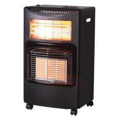 Soba gaz si electrica ERTEC 4100w cu infrarosu culoare neagra, foto