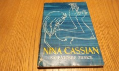 NINA CASSIAN (dedicatie-autograf) - Sarbatorile Zilnice - ANAMARIA SMIGELSKY (coperta, portret) - Editura Tineretului, 1961, 132 p.; coperta originala