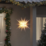 VidaXL Lumină de Crăciun cu LED, alb, 57 cm, pliabil