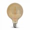 Bec led g125 e27 8w cu filament 2200k alb cald