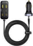 INCARCATOR auto Baseus BackseatPal L1, 2 x USB Type-C, 2 x USB , lungime cablu 1.5M, total output 110W, pt. bricheta auto, negru &quot;C00081100121-00&quot; (ti