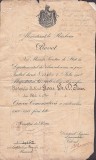 PM443N Brevet pentru medalia Crucea comemorativă a războiului 1916-1918