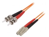Patch Cord Fibră OM1 2m LC/UPC-ST/UPC Portocaliu