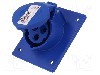 Conector alimentare AC, IEC 60309, IP44, 16A, 230V AC, 3 pini, PCE - 413-6F8