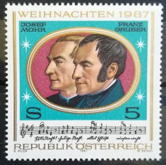 BC449, Austria 1987, 2 serii personalitati (2 poze) foto