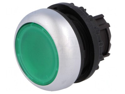 Comutator apăsare 22mm verde IP67 foto